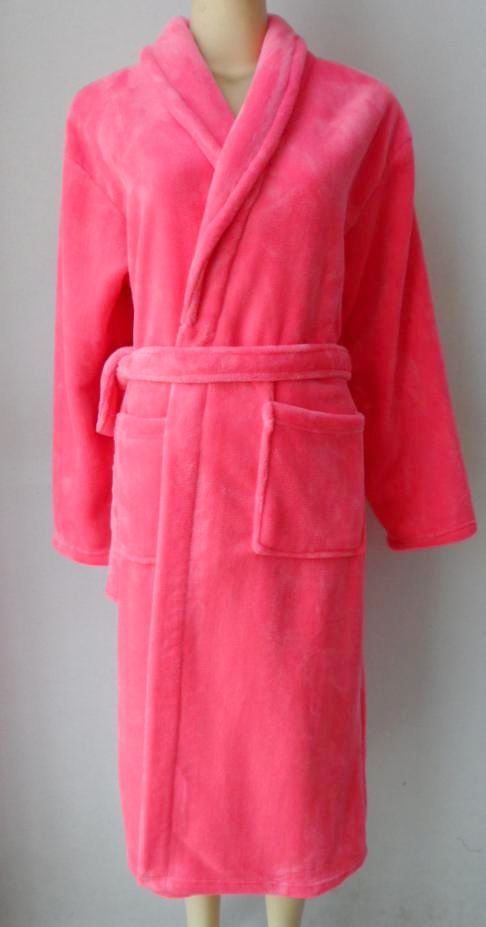 Manufacturers direct export foreign trade large size uniform size coral velvet mixed color adult bathrobe pajamas free