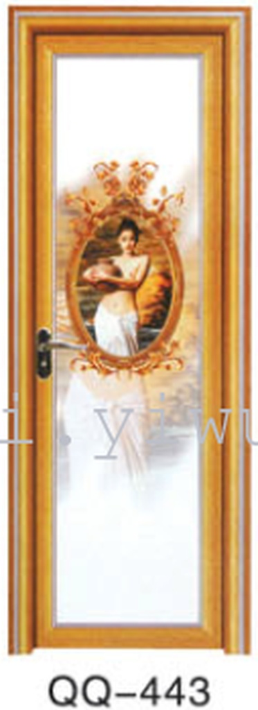 Bathroom door: PVC door, paint-free door, reinforced door, aluminum alloy details Picture