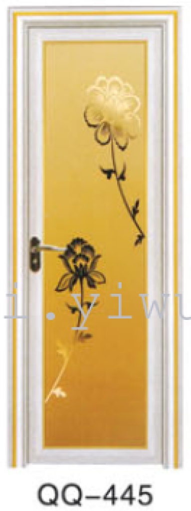 Bathroom door, interior door, PVC door, paint-free door, glass door details Picture