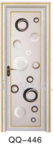 Bathroom door, interior door, PVC door, paint-free door, glass door