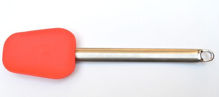 Stainless steel silicone grease shovel Stainless steel handle silicone grease shovel tube handle silicone grease shovel rubber products
