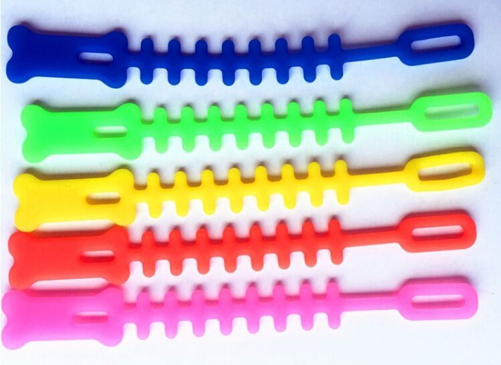 Food-grade eco-friendly silicone plastic bag sealing clip with fishbone-shaped cable ties details Picture