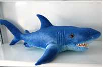 Authentic life-sized shark plush toy, doll, pillow and plush toy gift
