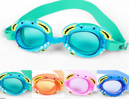 Baby learning swimming goggles Waterproof and fog-proof Crab swimming goggles for boys and girls