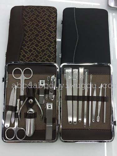 高档指甲钳修甲套装指甲剪指甲刀修脚工具18件套