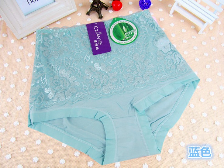 Mesh slimming women's underwear, sexy lace shaping high-waisted underwear for women Specification image
