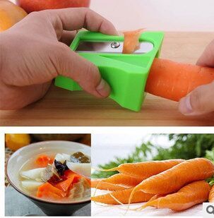 Creative kitchen household plastic stainless steel fruit knife, carrot pencil sharpener, peeler, plane details Picture