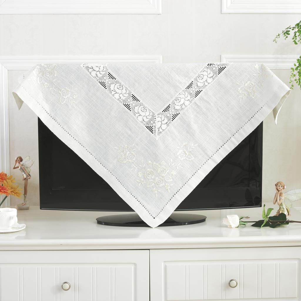 【 Post-Wave Handicrafts 】 Custom-made medium and high-end handmade ribbon hand-embroidered tablecloths, embroidered tablecloths and tablecloths details Picture