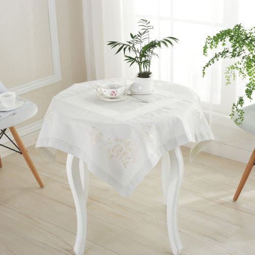 【 Post-Wave Handicrafts 】 Custom-made medium and high-end handmade ribbon hand-embroidered tablecloths, embroidered tablecloths and tablecloths