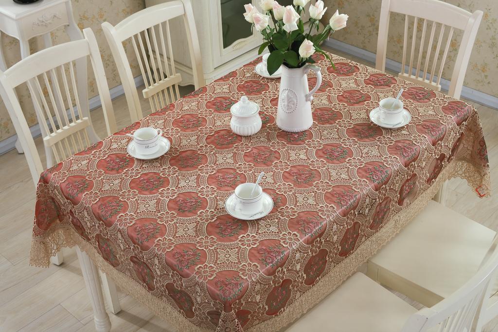 【 Post-Wave Handicrafts 】 Custom-made European-style embroidered tablecloths and tablecloths details Picture