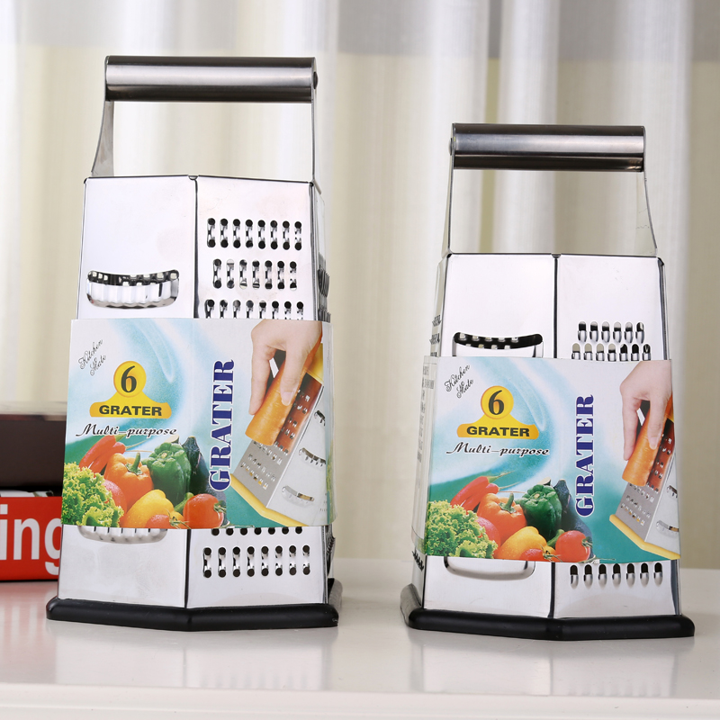 Six-Sided Planer Multi-Functional Grater Slicer Stainless Iron Wiper