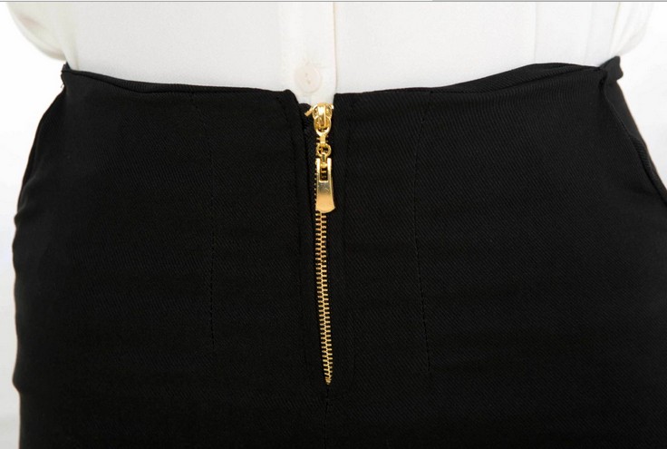 The new style of outerwear woven twill skinny pants is a slimming Korean-style fashionable zipper leggings Specification image