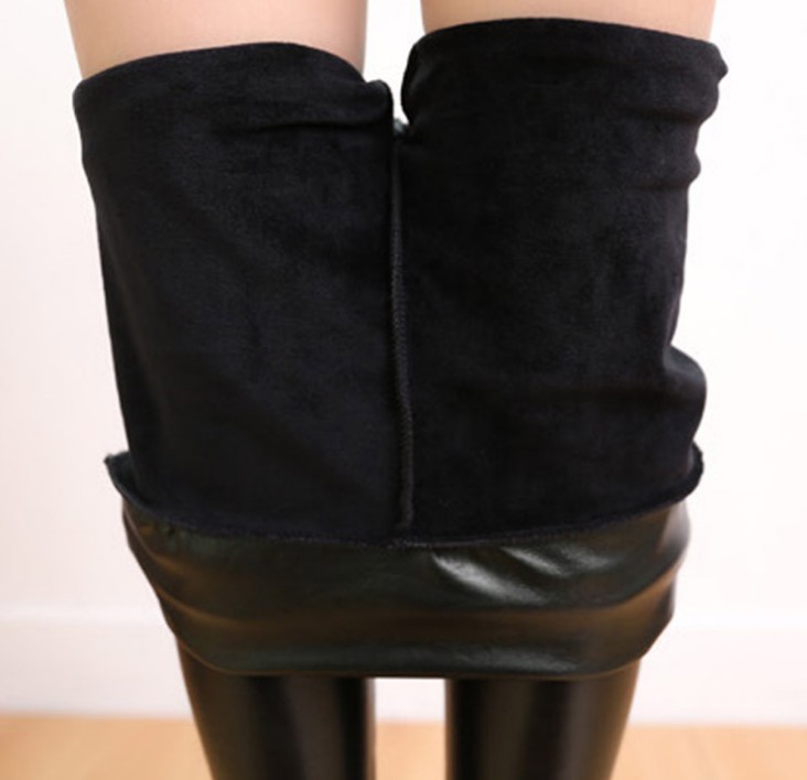 Winter leggings, thickened and fleece leather pants, large-sized long pants, faux leather pants, super soft leather pants