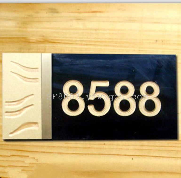 High-end acrylic hotel house numbers, hotel private room signs, room signs, department signs Application Scenario