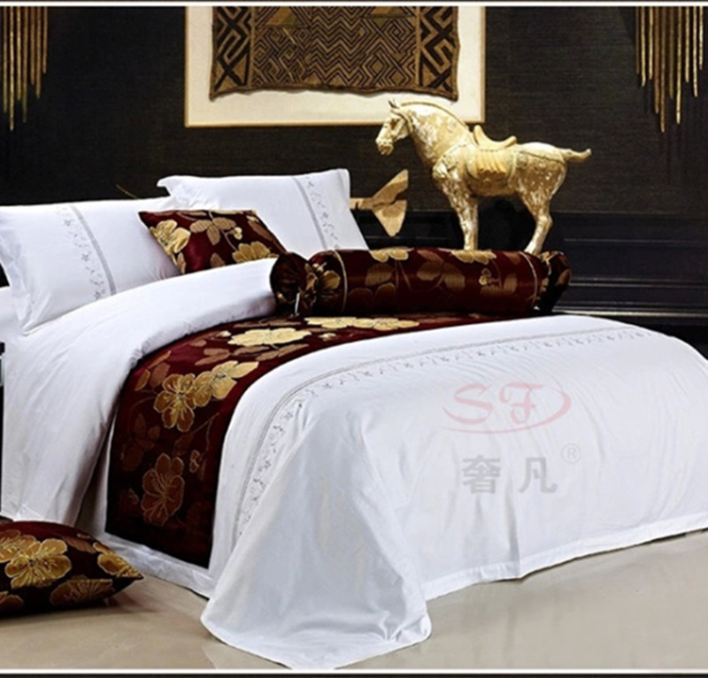Shefan Hotel Bedding, duvet covers, bed sheets, all-cotton brocade and embroidered four-piece set Application Scenario