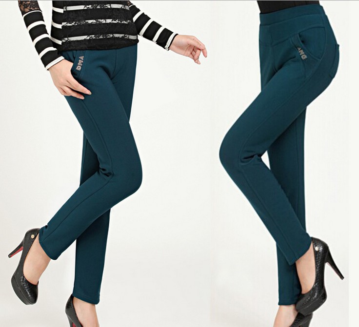 Bamboo charcoal casual long pants for the elderly, small leg pants, four-pocket large size pencil pants, leggings