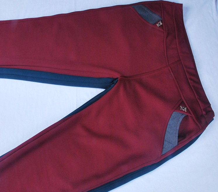 Bamboo charcoal casual long pants for the elderly, small leg pants, four-pocket large size pencil pants, leggings details Picture