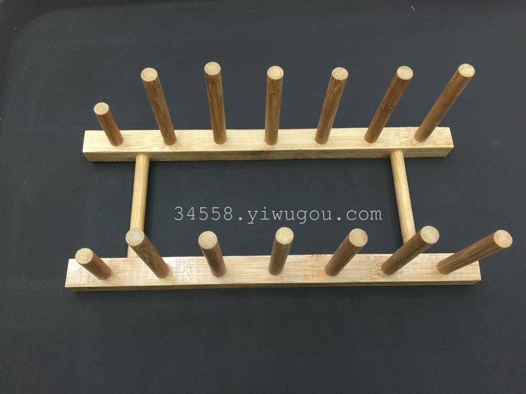 Bamboo multi-functional rack, dish rack and cutting board rack Specification image