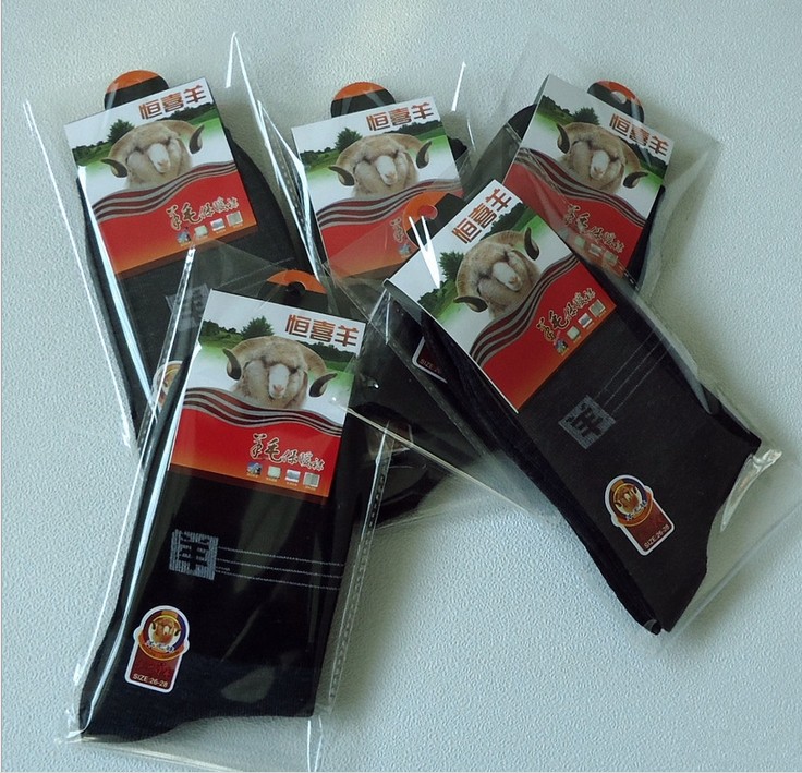 男士仿羊毛袜 冬加厚保暖袜 成人袜 商务休闲袜