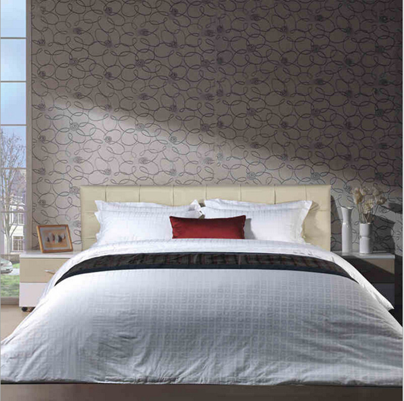 60 jacquard checkered quilt covers and bed sheets for five-star hotels and guesthouses, 4-piece hotel set details Picture