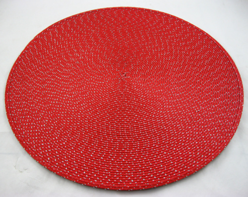 Manufacturers direct sales of fashion table mat PP placemat plus silver wire insulation mat home essential hot wholesale