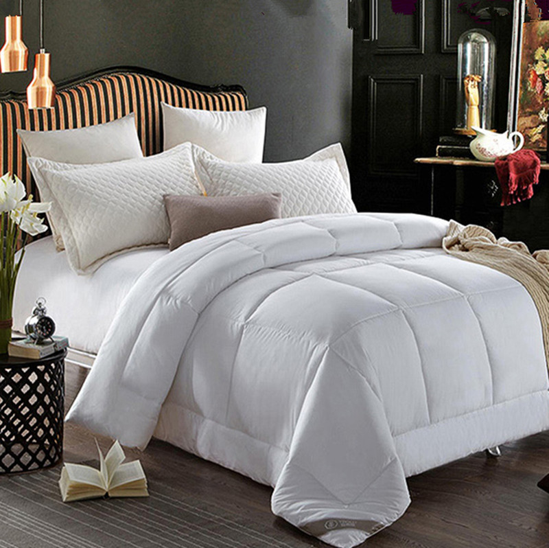 Hotel and guesthouse linens, bedding, all-cotton anti-down fabric quilt core feather velvet quilt