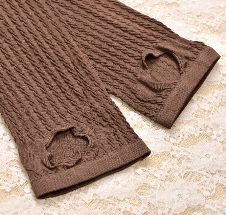 Tweed pantyhose, velvet leggings, retro slimming, versatile ankle socks Specification image