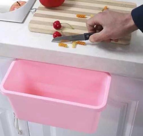 Kitchen trash can, cabinet door, hanging storage box, creative desktop, large plastic storage box, hanging basket