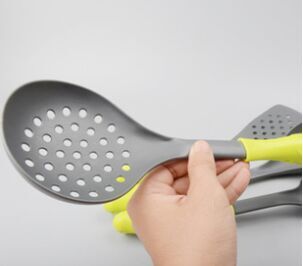 Nylon kitchenware non-stick pans, green kitchenware spoons and spatulas 6-piece set, nylon eco-friendly tableware Specification image