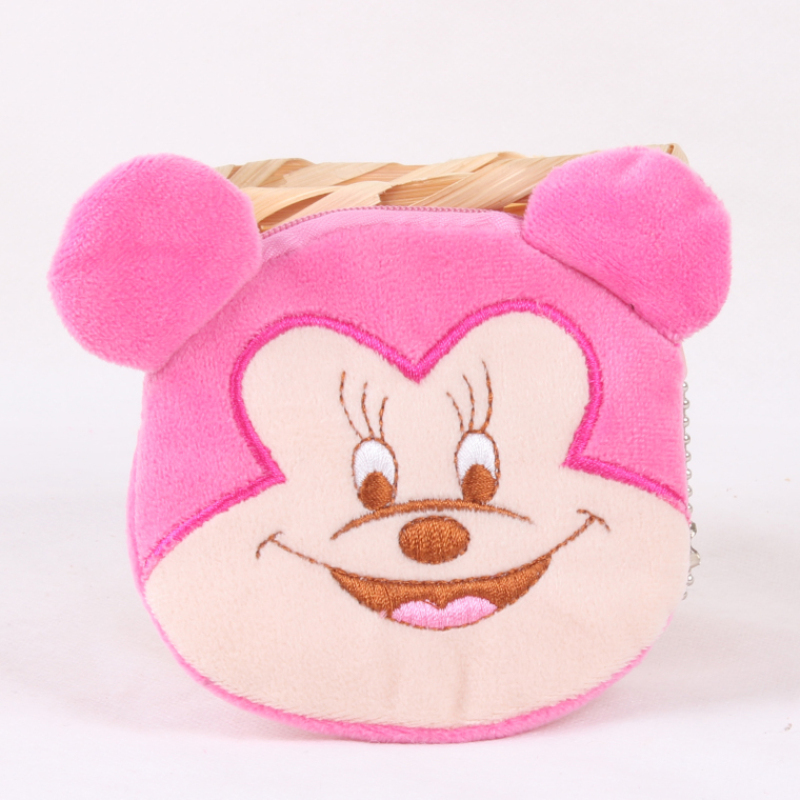 Cartoon cute plush coin purse, 10cm plush embroidered coin purse, children's coin purse, fashionable coin bag wallet Specification image