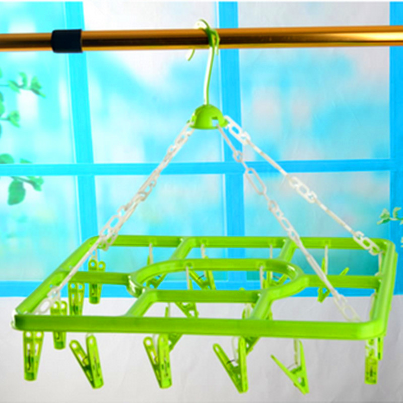Square 20 clip drying rack Multi-purpose underwear socks drying hanger RS-5598 thumbnail
