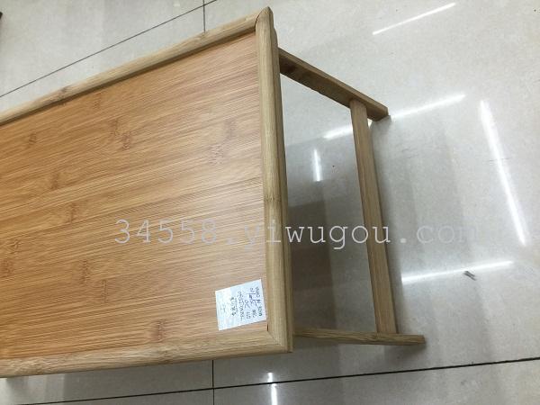 Bamboo multi-functional lazy desk, computer desk, bed dining table details Picture
