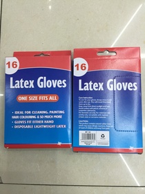 Disposable gloves Latex rubber short style gloves Inspection gloves