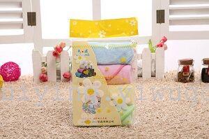 Bamboo fiber small square towels, baby and children's saliva wipes, face towels, four-piece set details Picture