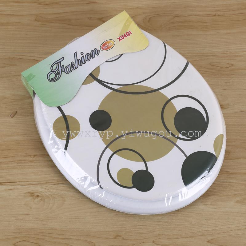 Single-Sided Printed Sponge Toilet Cover Thickened Toilet Cover Warm Pad Soft And Comfortable Specification drawing