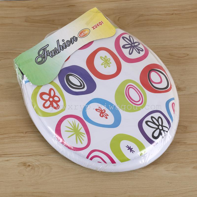 Single-Sided Printed Sponge Toilet Cover Thickened Toilet Cover Warm Pad Soft And Comfortable details Picture