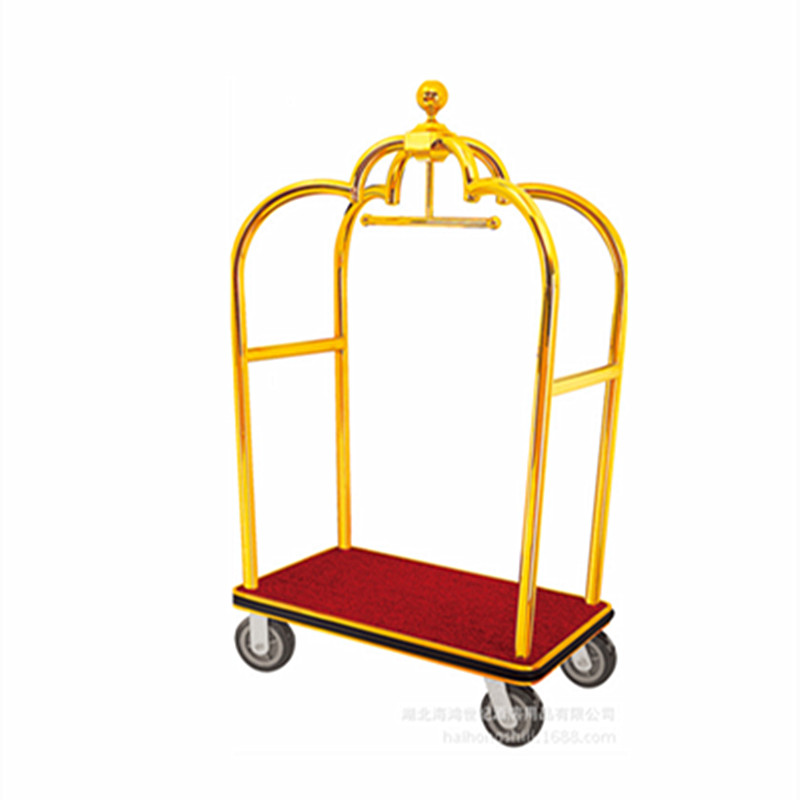 Hotel lobby luggage cart series: Hechang LX-8 Crown luggage cart Application Scenario