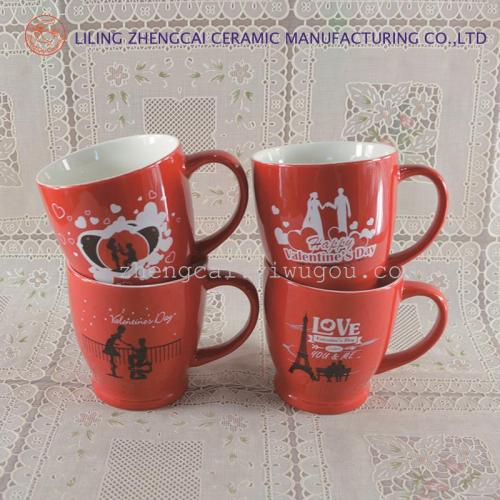 Valentine's Day cup Gift cup Ceramic cup coffee cup advertising promotion cup thumbnail