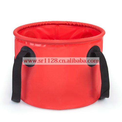 11L可折叠伸缩式水桶 户外钓鱼收纳防水袋、洗车用水载水桶袋