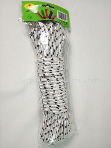 花绳晾衣绳 花绳 涤纶绳晾衣绳 家用晾衣绳 捆绑绳30M