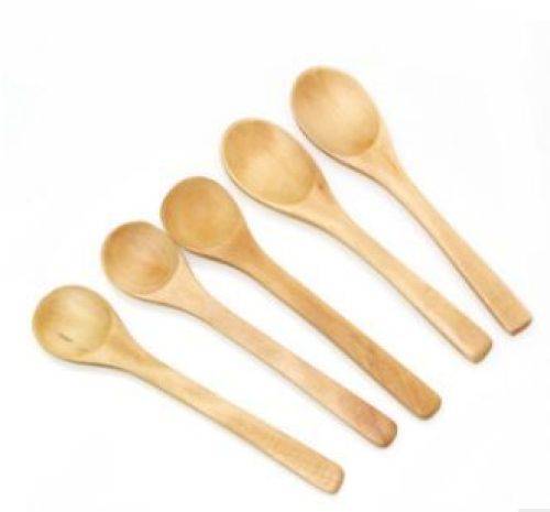 Wooden seasoning spoon Children's anti-scalding wooden spoon Honey spoon