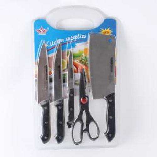 6件套塑料菜板刀具组合