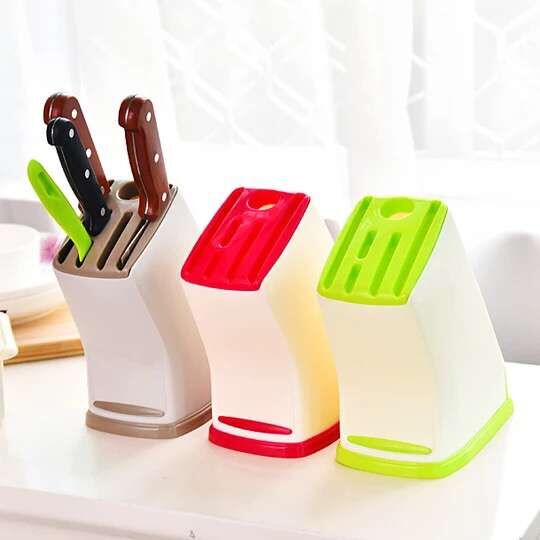 Plastic knife holder Knife holder Creative kitchen knife holder Kitchen utensils Knife storage tool holder