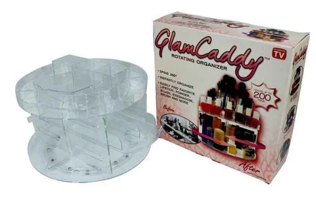 Cosmetics 360-degree rotating storage box, makeup stand, Korean version assembly desktop box, Japanese and Korean storage Specification image