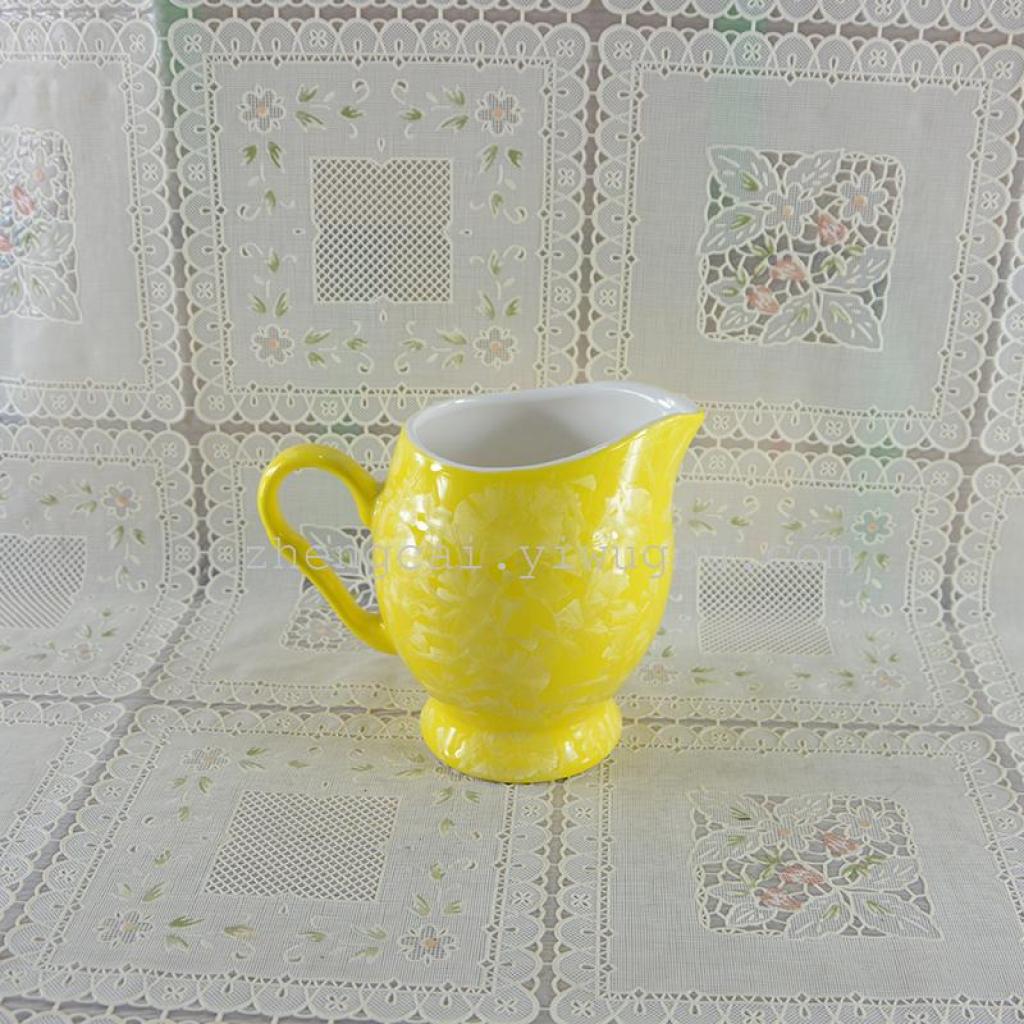 A complete set of 15-head ceramic tea sets with crystalline glaze art tea sets details Picture