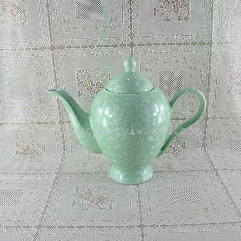 A complete set of 15-head ceramic tea sets with crystalline glaze art tea sets Specification image