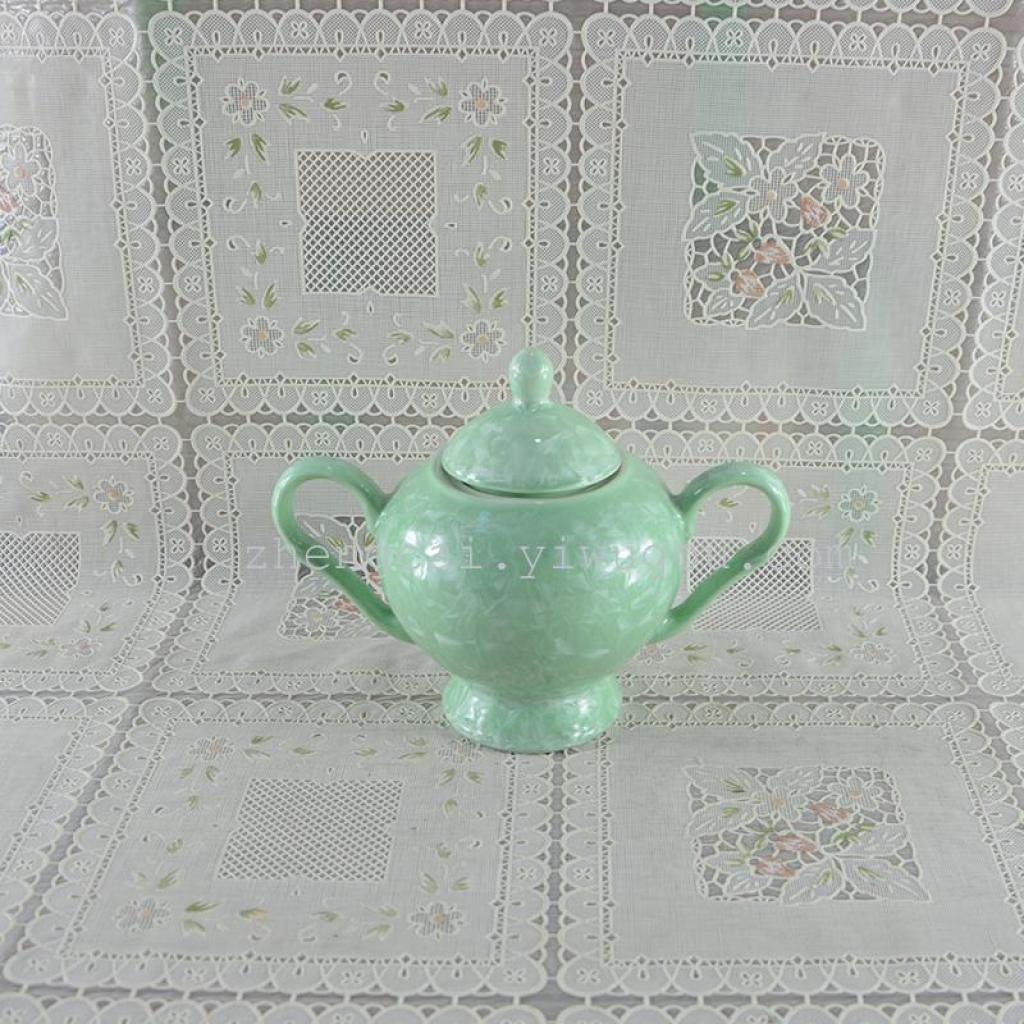 A complete set of 15-head ceramic tea sets with crystalline glaze art tea sets Application Scenario