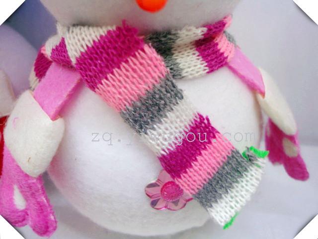 9123 New Christmas Small Pendant, top hat, Snowman Christmas decoration Specification image