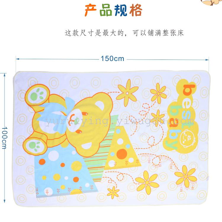 Baby diaper pad 100*150 waterproof washable towel fabric leak-proof pad breathable newborn baby mattress pad Application Scenario
