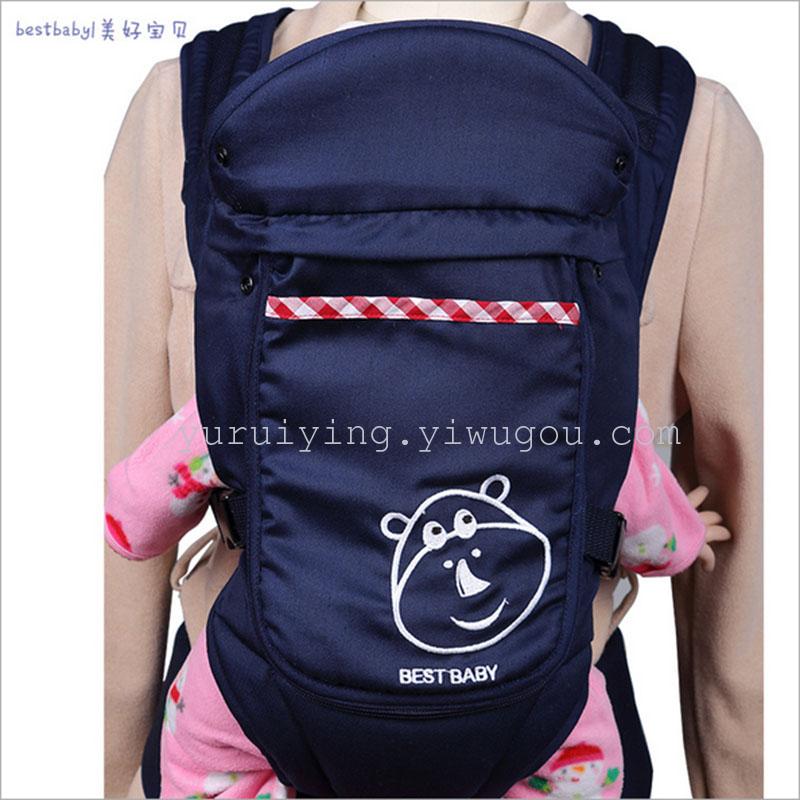 婴儿背带腰凳多功能四季 儿童双肩背带 宝宝背带 母婴用品外贸详情图2